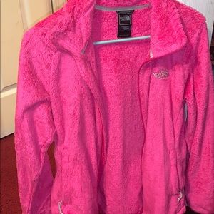 SOFT PINK NORTHFACE JCKET